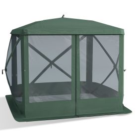 Outsunny Ventilated Pop-Up Canopy: 7x7FT Green Screen Tent for Outdoor Activities